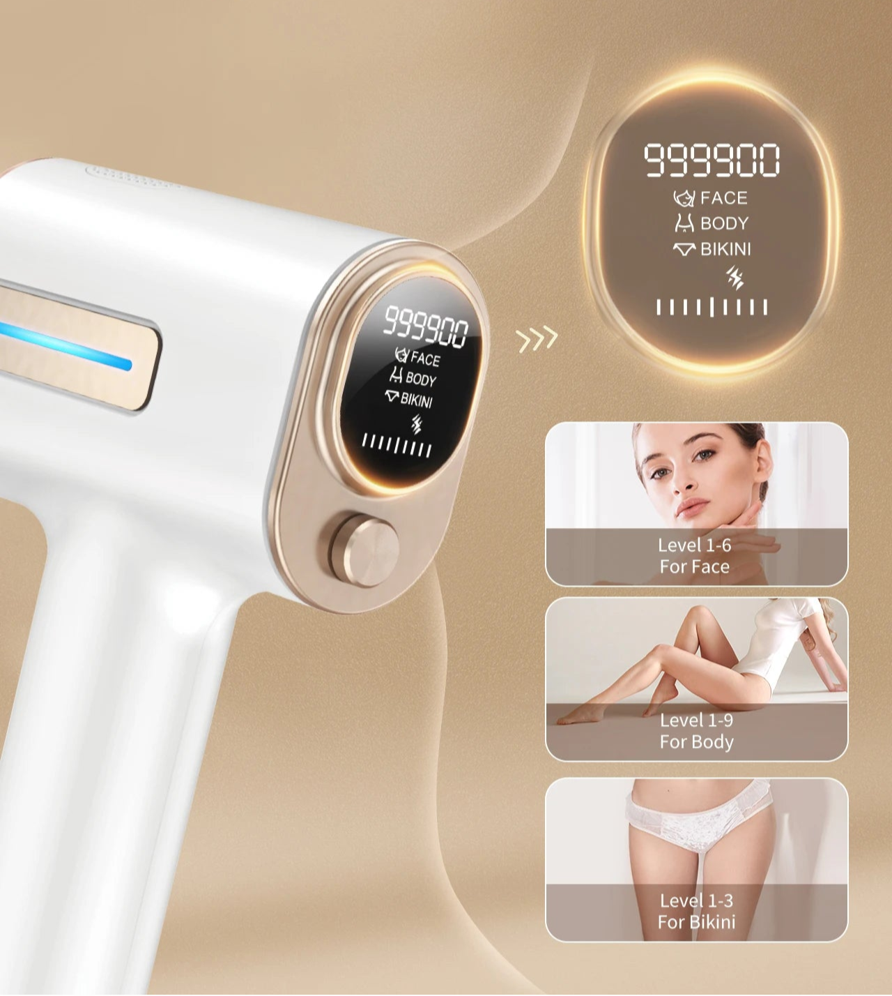 Depiladora IPL GlowiraSkin – Piel suave sin dolor, desde casa